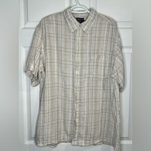 Marc Edwards Men’s washable linen button up shirt - Size XL